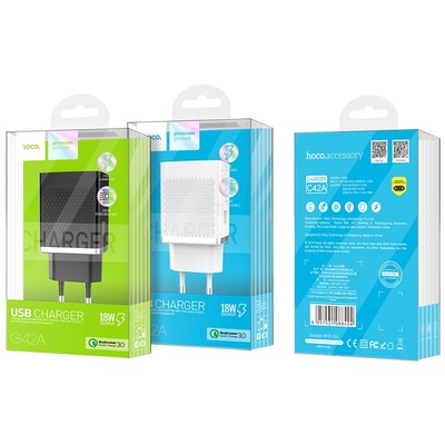 Hoco C42A QC3.0 1USB (,  1)