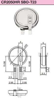 Элемент питания Maxell CR2050HR SBO-T23 (вид 1) Элемент питания Maxell CR2050HR SBO-T23 (фото, вид 1)