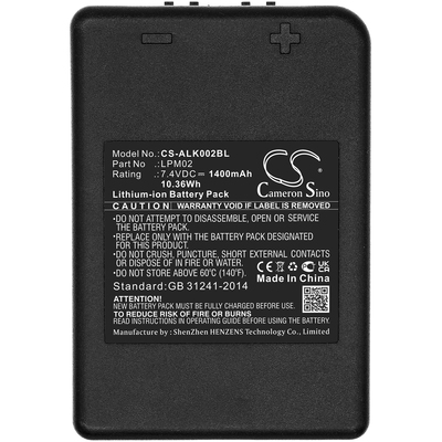 Аккумулятор CameronSino CS-ALK002BL (вид 1) Аккумулятор CameronSino CS-ALK002BL (фото, вид 1)