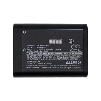 Аккумулятор CameronSino CS-GMB650MD (вид 1) Аккумулятор CameronSino CS-GMB650MD (фото, вид 1)