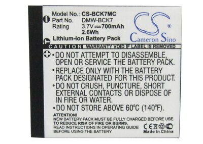 Аккумулятор CameronSino CS-BCK7MC (фото)