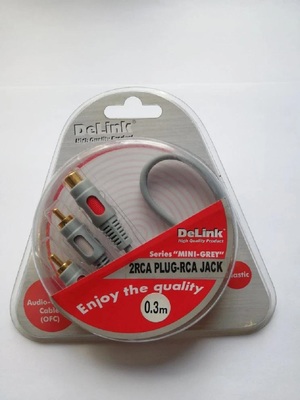 Кабель DeLink 2RCA PLUG-RCA JACK Кабель DeLink 2RCA PLUG-RCA JACK (фото)